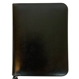 Day-Timer Black Vinyl Zip Planner with Inserts Desk Size Fits 5.5 x 8.5 Pages